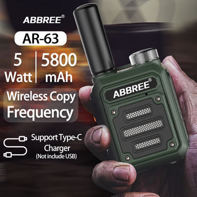 ABBREE AR-63 Wireless Walkie talkie para caça Camo colorido/brown talk alcance 3km-10km