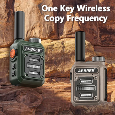 ABBREE AR-63 Wireless Walkie talkie para caça Camo colorido/brown talk alcance 3km-10km