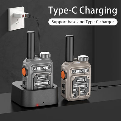 ABBREE AR-63 Wireless Walkie talkie para caça Camo colorido/brown talk alcance 3km-10km