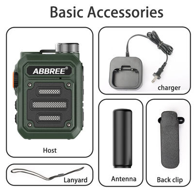 ABBREE AR-63 Wireless Walkie talkie para caça Camo colorido/brown talk alcance 3km-10km