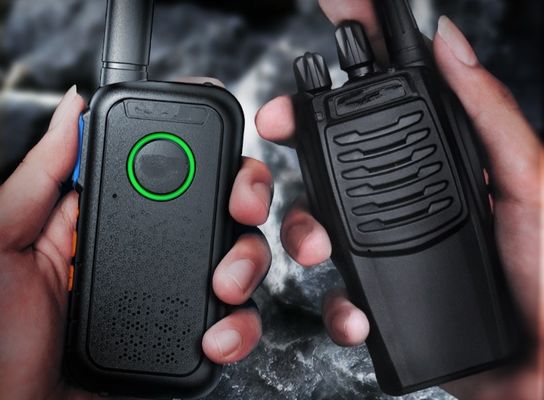 Commercial preto Mini Thin Outdoor Walkie Talkie Portátil Leve 1,7*13,5*5,4cm