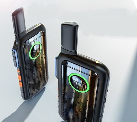 Commercial preto Mini Thin Outdoor Walkie Talkie Portátil Leve 1,7*13,5*5,4cm