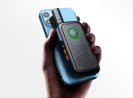 Commercial preto Mini Thin Outdoor Walkie Talkie Portátil Leve 1,7*13,5*5,4cm