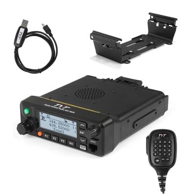 1000 canais Rádio móvel digital VHF UHF 50W Walkie Talkie de alta potência TYT MD-9600