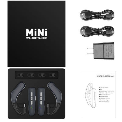 Intercomunicador portátil WLN KD-C23 Mini Ear-Hook para comunicação por rádio bidirecional