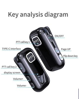 1Km Distância Mini Walkie-Talkie 0,5W 2 Way Radio para Restaurantes Talkie Walkie