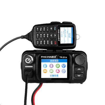 Rede IP LTE POC UHF VHF Rádio móvel de carro com rádio analógico de banda dupla 4G LTE POC 25w