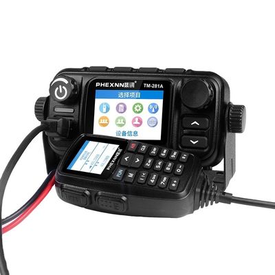 Rede IP LTE POC UHF VHF Rádio móvel de carro com rádio analógico de banda dupla 4G LTE POC 25w