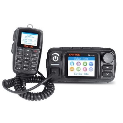 Rede IP LTE POC UHF VHF Rádio móvel de carro com rádio analógico de banda dupla 4G LTE POC 25w