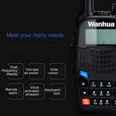 Rádio de longo alcance WKTK UV6S Moldes privadas Walkie Talkies UHF portáteis de duas vias