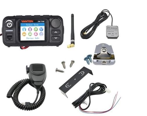 Rede IP LTE POC UHF VHF Rádio móvel de carro com rádio analógico de banda dupla 4G LTE POC 25w