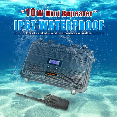 Rádio de veículos marítimos Full Duplex Two Way Radio Repeater LCD Mini UHF ou VHF 10W Personalizavel