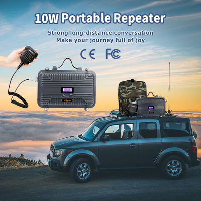 Rádio de veículos marítimos Full Duplex Two Way Radio Repeater LCD Mini UHF ou VHF 10W Personalizavel