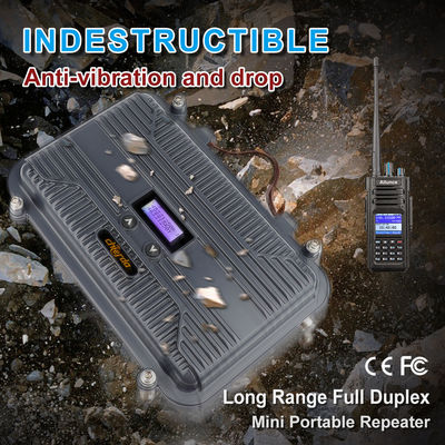 Rádio de veículos marítimos Full Duplex Two Way Radio Repeater LCD Mini UHF ou VHF 10W Personalizavel