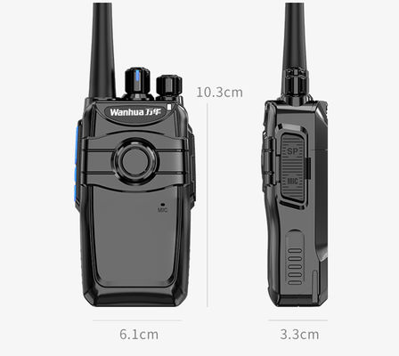 Fones de ouvido de banda dupla com potência de saída de microfone PTT 3W