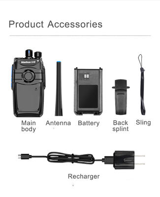 Fones de ouvido de banda dupla com potência de saída de microfone PTT 3W