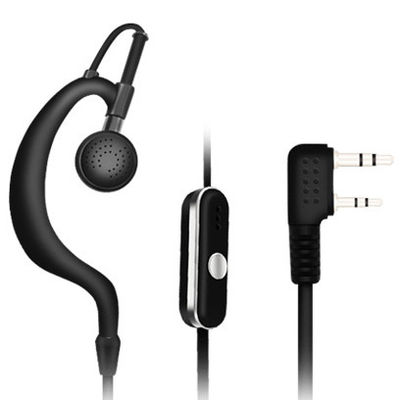 Fones de ouvido com interfone com fio Walkie Talkie Headset Radio Earpiece Headset 110±3dB Sensibilidade