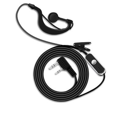 Fones de ouvido com interfone com fio Walkie Talkie Headset Radio Earpiece Headset 110±3dB Sensibilidade
