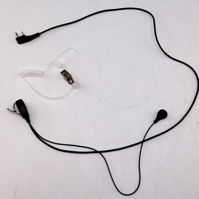 Wanhua Walkie-talkie Fones de Ouvido Fone de Ouvido Cable Fone de Ouvido Anticorrosso Som Confortável Air Guide Fones de Ouvido Microfone Preto Plástico