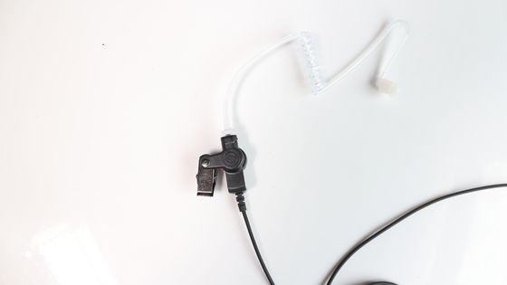 Microfone preto cancelamento de ruído fones de ouvido para conectores de 3,5 mm Walkie Talkie Headset