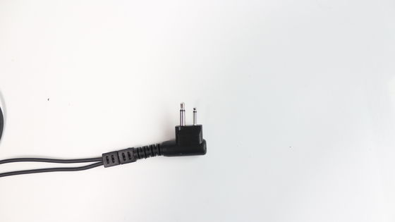 Microfone preto cancelamento de ruído fones de ouvido para conectores de 3,5 mm Walkie Talkie Headset