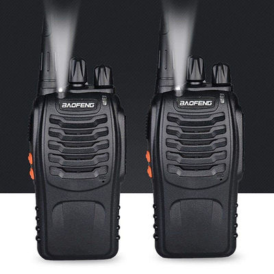 0-50km de alcance de conversa Baofeng BF-888S 400-470MHz UHF Walkie-Talkie de rádio de mão de duas vias