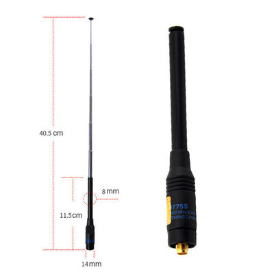 144-146/430-440MHz Faixa de frequência RH775 Walkie-Talkie com NFC e antenas longas