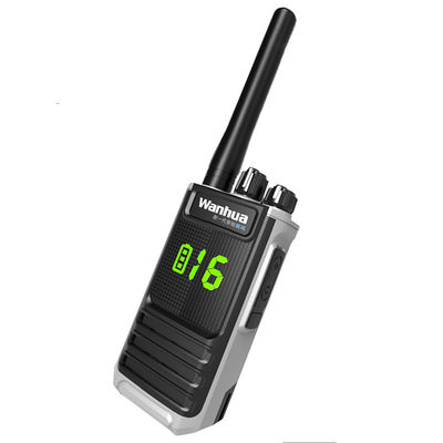 Walkie talkie de longa distância 1-10km com alcance de conversação 8800mAh UHF 5W Wanhua T66