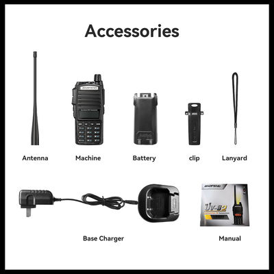 Baofeng UV-82 Walkie Talkie VHF UHF Tipo de frequência para comunicação PTT no Paquistão