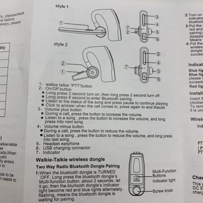 Potência de saída Outros auscultadores sem fio para XIR P8608 P8668i DP4801 Bluetooth Headset