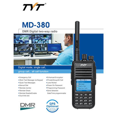 TYT MD-380 GPS Walkie Talkie portátil Perfeito para suas necessidades de comunicação