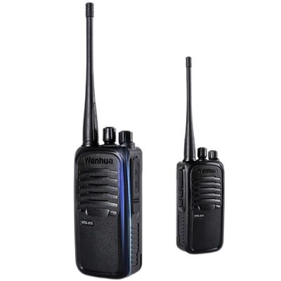 Black Wanhua HTD815 Walkie Talkie 5W/8W Opcional alcance de 10 km para necessidades de comunicação