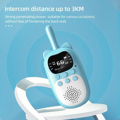 20 canais de armazenamento Walkie Talkie portátil para crianças 3 km ABS brinquedo de controle remoto de plástico