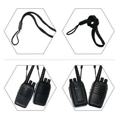 Acessórios portáteis de rádio Walkie Talkie de dois sentidos Cordão preto com corda de cordão Wanhua
