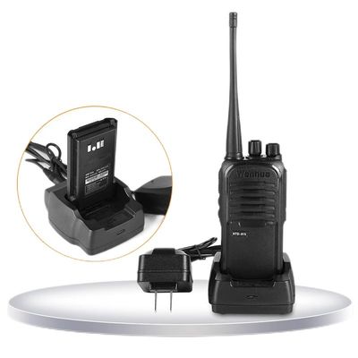 Black Wanhua HTD815 Walkie Talkie 5W/8W Opcional alcance de 10 km para necessidades de comunicação