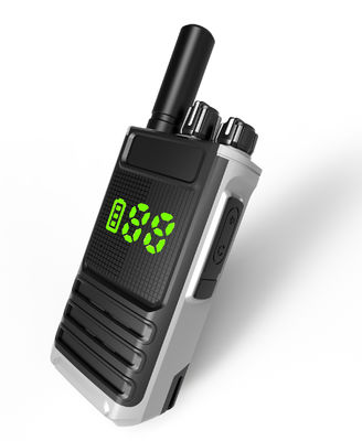 Radio Walkie Talkies de duas vias com bateria Li-ion de 200g e resistência à água nível IPX-1
