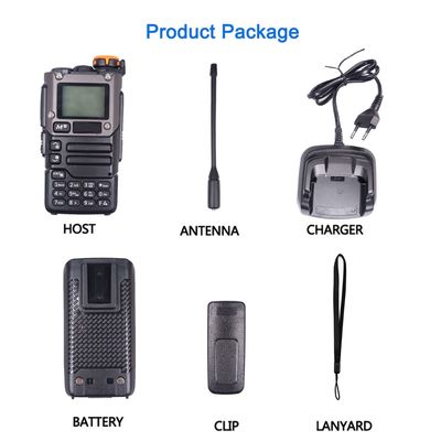 Restaurante Hotel Intercom VHF UHF Walkie Talkie portátil com 1600mAh Bateria de íons de lítio