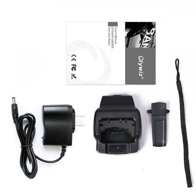 Rádio UHF Walkie Talkie Prateado Preto 5W Potência de saída 3800mAh Intercomunicadores Woki Toki