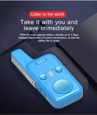 Economy Handheld Two Way Radio Wireless UHF 400-470MHz Walkie Talkie com Voltagem de 3,7V