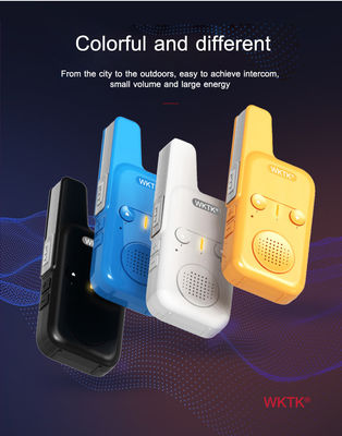 Economy Handheld Two Way Radio Wireless UHF 400-470MHz Walkie Talkie com Voltagem de 3,7V