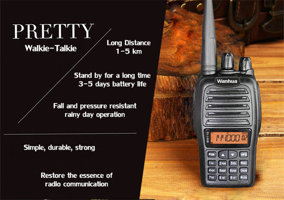 OEM Customize Walkie Talkie Tipo 4G POC WH118 Rádio Digital Preto UHF VHF Profissional