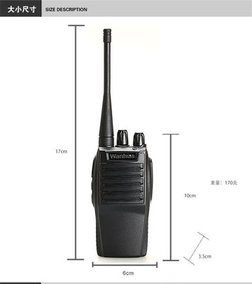 Potência Wanhua WH27 Walkie Talkie 3W Potência de saída 5W Comunicação de potência RF para exterior