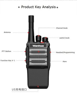 Rádio portátil original com tipo de frequência VHF UHF de 5 watts e intercomunicadores de longo alcance