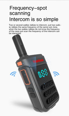 G68 Radios de duas vias Walkie Talkies com 2W/0,5W de potência de saída e antena de longa distância