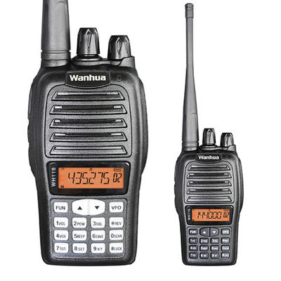 Wanhua WH118 Rádio portátil de banda dupla 189g Walkie Talkie para comunicação de longa distância