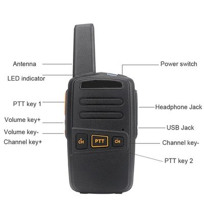16 canais Custo de armazenamento Competitivo VHF UHF Walkie Talkie para caminhadas e restaurantes