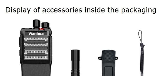 Walkie-Talkies portáteis WANHUA HTD502 com alcance de conversação de 0-5 km