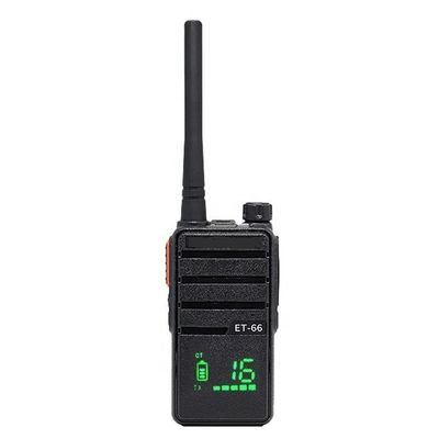 Mini Two Channel Scanning Walkie Talkie Set ET-66 para comunicação de longa distância