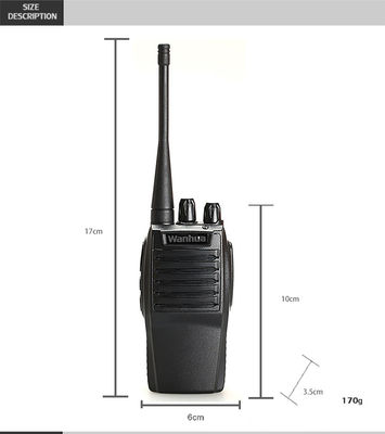 Walkie-talkies de alta potência 2Watt 16 canais com alcance de 10 Km e bateria grande de 3800 mAh