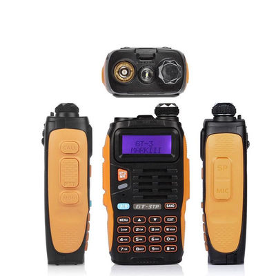 128 canais de armazenamento Walkie Talkie à prova d'água 5 watts Two Way Mobile Dual Band Radio
